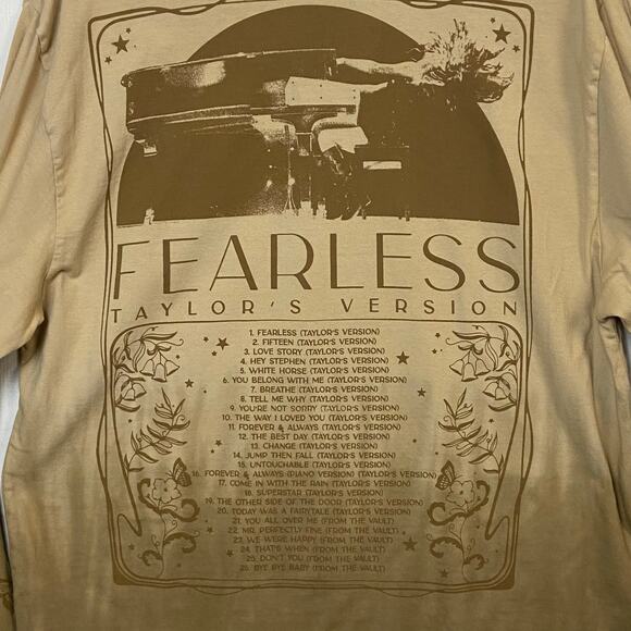 Fearless (Taylor’s Version) You’re Not Sorry Ombré Shirt Size Large - Picture 5 of 9